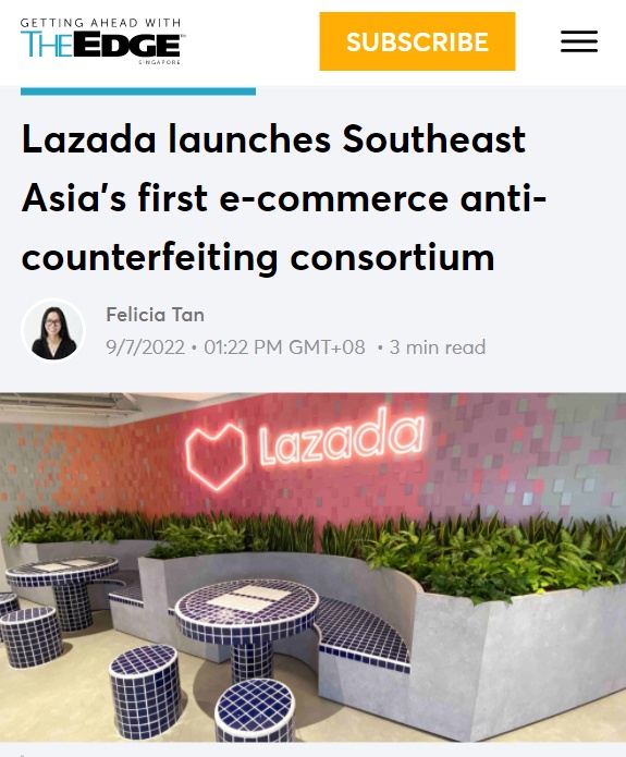 月7日电商报/Lazada成立首个东南亚电商防伪联盟"